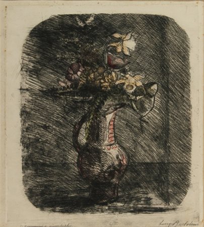 LUIGI BARTOLINI Cupramontana 1892 - Roma 1963 Anemoni Acquaforte e puntasecca...