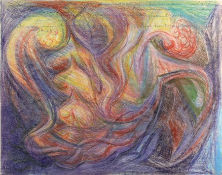 ALBERTO BRAGAGLIA Frosinone 1896 - 1985 Senza titolo Pastelli su carta cm. 22...