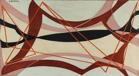 GIANNI BERTINI Pisa 1922 Bistruttura, 1949 Olio su tela cm. 60 x 110 Firma in...