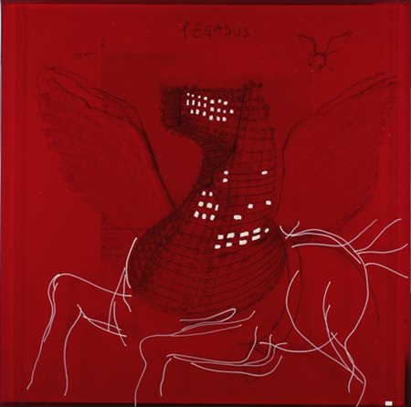 EMILIO LEOFREDDI Roma 1958 Pegasus, 2007 Tecnica mista di acrilici, gesso...