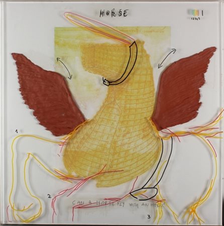 EMILIO LEOFREDDI Roma 1958 Horse, 2007 Tecnica mista di acrilici, gesso,...