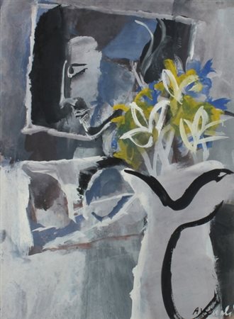 MARCELLO AVENALI Roma 1912 - 1981 Senza titolo, 1970 ca. Olio magro su...