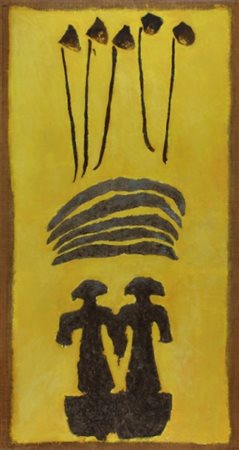 MARCO TIRELLI Roma 1956 Senza titolo, 1981 Olio materico su tela reintelato...