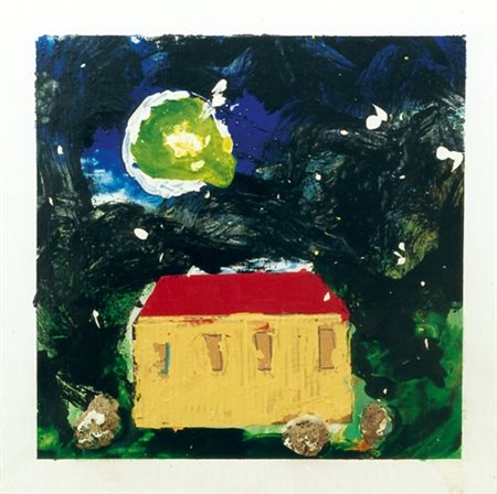 MARIO SCHIFANO Homs 1934- Roma 1998 Senza titolo, 1990 smalto, acrilico e...