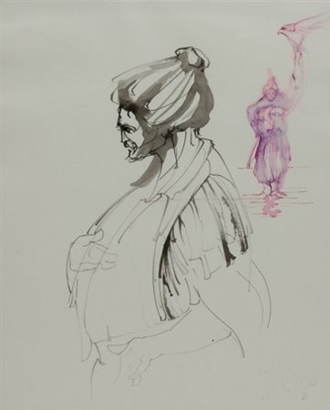 FABRIZIO CLERICI Milano 1913 - Roma 1993 Senza titolo, 1965 Inchiostro su...