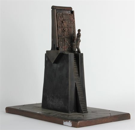 PAOLO GUIOTTO San Donà del Piave 1934 Progetto per piazza Scultura in bronzo...