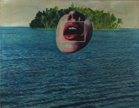 CLAUDIO CINTOLI Imola 1935 - Roma 1977 Primo piano, 1965 Olio su tela cm. 140...