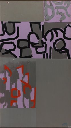 ENRICO DE TOMI Venezia 1912 - Roma 1983 Astratto, 1954 Olio su tavola, cm....