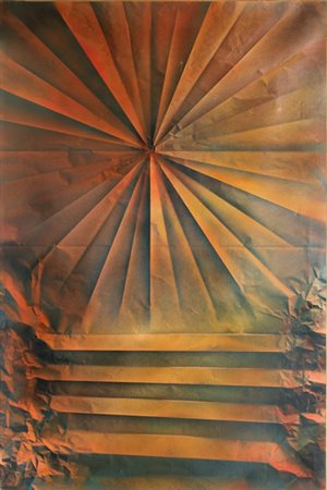 CORRADO CAGLI Ancona 1910 - Roma 1976 Senza titolo, 1964 Olio ad aereografo...