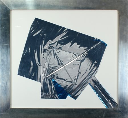 ENRICO BAJ Milano 1924 - 2003 Fantasma, 1968 Materiali a fogli color...