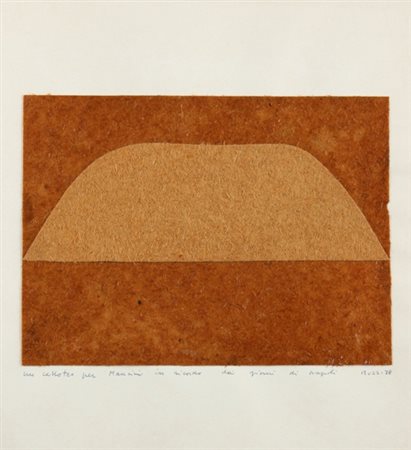 ALBERTO BURRI Città di Castello 1915 - 1995 Cellotex, 1978 Cellotex e vinavil...