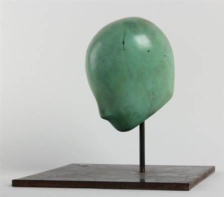OLIVIERO RAINALDI Caramanico Terme 1956 Testa, 1998 Scultura in bronzo a...