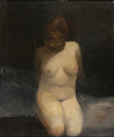 ALESSANDRO KOKOCINSKY Porto Recanati 1948 Nudo di donna, 1980 ca. Olio su...