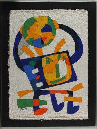 UGO NESPOLO Mosso Santa Maria 1941 TV nel mondo Soft painting ad acrilico su...