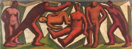 GERARD ORAKIAN Costantinopoli 1901 - Roma 1963 Senza titolo, 1934 Olio su...