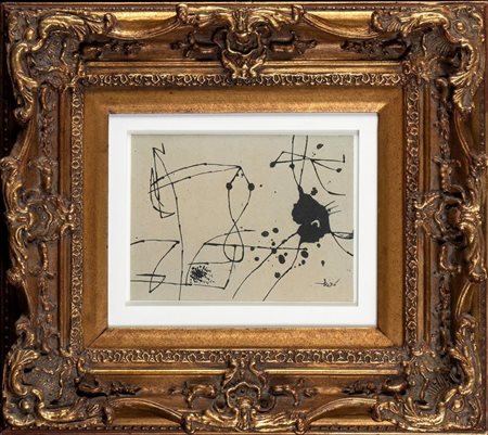 Joan Mirò (Barcellona, 1893 - Palma de Maiorca, 1983) 
Senza titolo 
litografia cm 40x30; cm 57x47