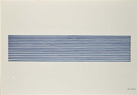 Claudio Verna Tecnica mista su carta 1972 Pennarelli su carta cm 70x100 - in...