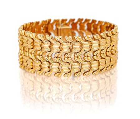 Bracciale in oro Oro giallo 750/000. Peso complessivo gr. 41,20 Lunghezza cm...