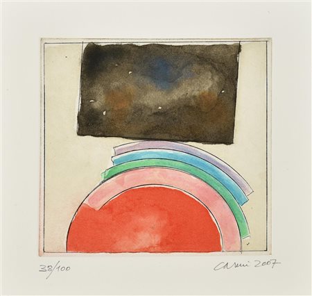 Eugenio Carmi LA LIBERTA' DELL'INTERPRETAZIONE, 2007 acquatinta, cm...