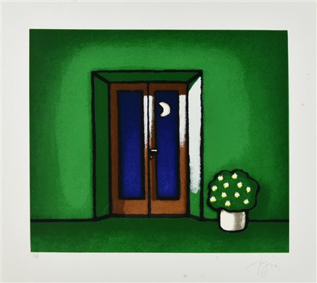 Tino Stefanoni SENZA TITOLO serigrafia, cm 39x44,5; es. P.A. firma e tiratura...