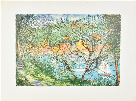 Michele Cascella SENZA TITOLO serigrafia, cm 60x80; es. 87/200 firma, data,...