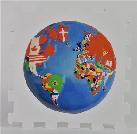 Gianni Cella DISEGNARE IL MONDO-OMAGGIO A BOETTI stampa UV su FX high quality...