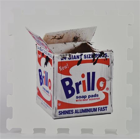 Bertozzi&Casoni BRILLO stampa UV su FX high quality bianco, cm 21x21x1,3; es....