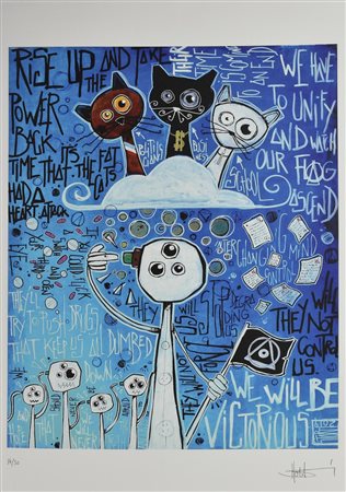 Yohan Storti UPRISING, 2021 stampa tipografica su carta Fabriano-Ref Rusticus...