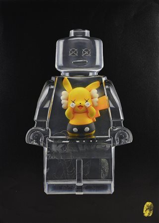 Vincent Sabatier PIKACHU, 2021 stampa tipografica su carta Fabriano-Ref...