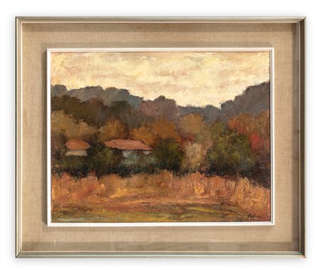 ARNOLDO SIDOLI (1920) - Autunno a Solbiate, 1969