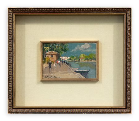 SERGIO MANFREDI (1932 -?) - Sul Po, 1972