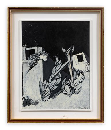 RENÉ AUDEBES (1922-1993) - Senza Titolo, 1975