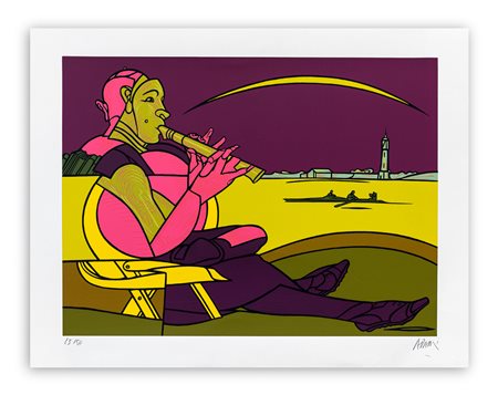 VALERIO ADAMI (1935) - Senza Titolo