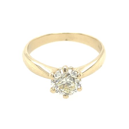 ANELLO IN ORO GIALLO 14K 3.08 GR CON DIAMANTI PER 1.03 CARATI - RNG10606