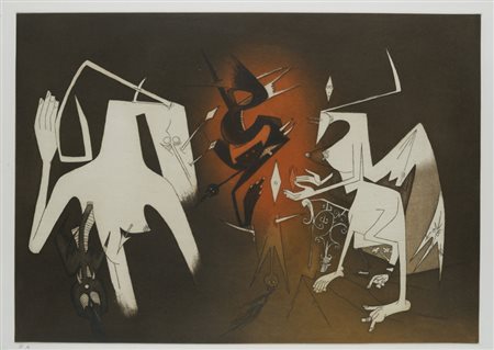 Wilfredo Lam , Sagua La Grande 1902 , Parigi 1982 "Senza titolo"...