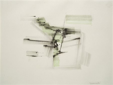 Sergio Romiti , Bologna 1928 , 2000 "Senza titolo" tecnica mista su carta, cm...