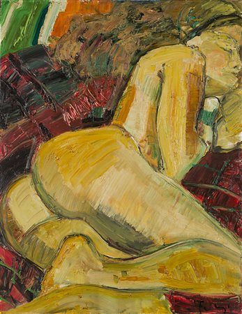 Giovanni Frangi , Milano 1959 , "Senza titolo" 1995 olio su tela, cm 91x70...