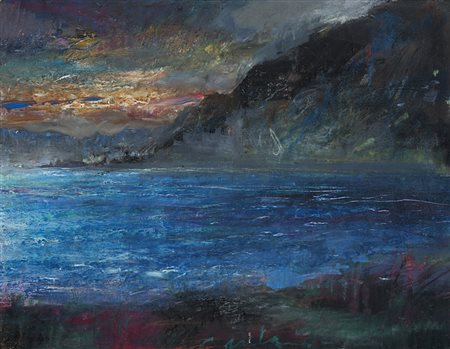 Velasco Vitali , Bellano 1960 , "Senza titolo" tecnica mista su cartoncino,...