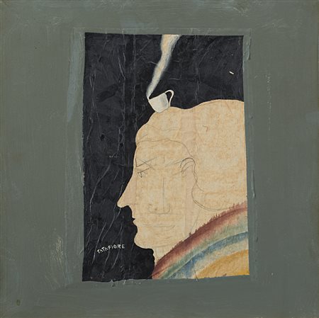 Ernesto Tatafiore , Marigliano 1943 , "Masaniello a Napoli" 1991 collage e...