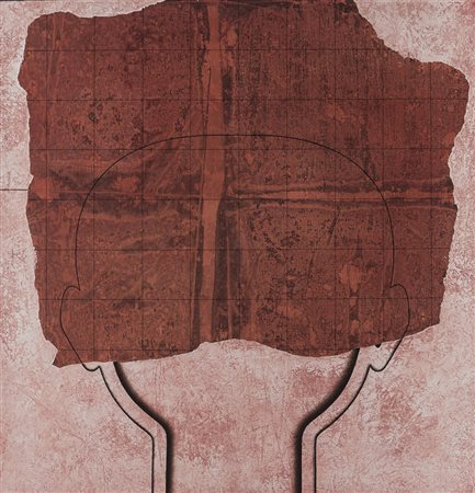 Angelo Cagnone , Carcare 1941 , "Frammento e ricostruzione" 1971 olio su...