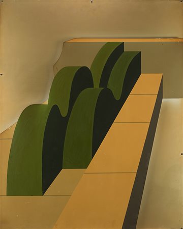 Gianfranco Pardi , Milano 1933 , 2012 "Giardino pensile" 1968 smalto su...