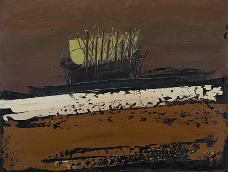 William Congdon , Providence 1912 , Milano 1998 "Africa 8 - Cotonou 4" 1970...