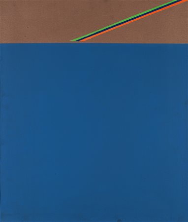 Chin Hsiao , Shanghai 1935 , "Fuga VIII" 1974 acrilico su tela, cm 60x40...