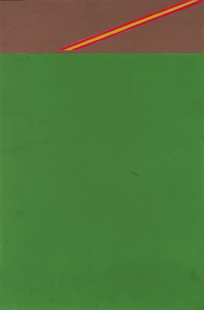 Chin Hsiao , Shanghai 1935 , "Fuga VII" 1974 acrilico su tela, cm 70x60...