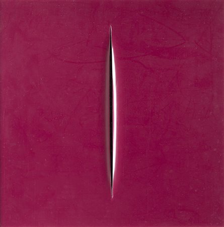 Lucio Fontana , Rosario Di Santa Fé 1899 , Comabbio 1968 "Concetto spaziale"...