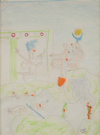 Roberto Matta , Santiago del Cile 1911 , Civitavecchia 2002 "Senza titolo"...