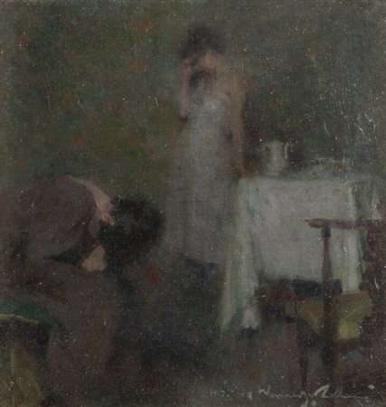 VENANZIO ZOLLA<BR>Colchester (Regno Unito) 1880 - 1961 Torino<BR>"Melanconia" 1919