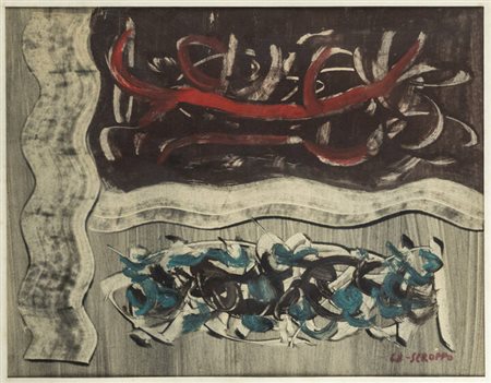 FILIPPO SCROPPO<BR>Riesi (CL) 1910 - 1993 Torre Pellice (TO)<BR>"Senza titolo" 1968