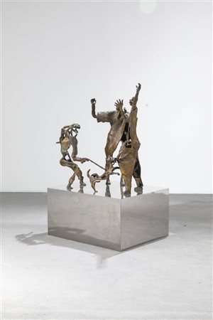 ENZO SCIAVOLINO<BR>Valledolmo (PA) 1937<BR>"Figure"