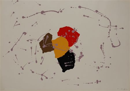 TURCATO GIULIO Mantova (Mt) 1912 Senza titolo 1975 Litografia su carta es....